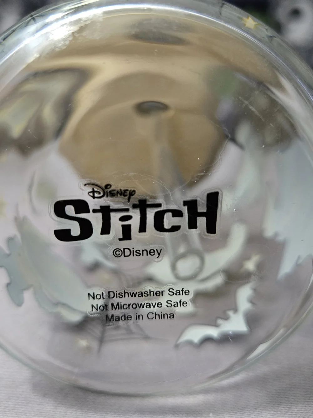 stitch (lilo and stitch) Spooky Halloween 16oz Glass Tumbler New W/O Box